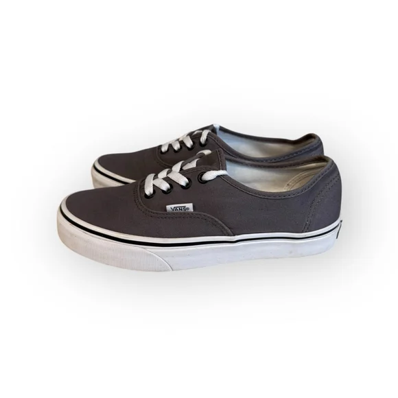 Vans Authentic Unisex Pewter Charcoal Gray Sneakers Size 7.5 Women/6 Men​​ - Picture 5 of 9